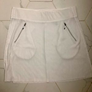 Jamie Sadock White Golf Skirt